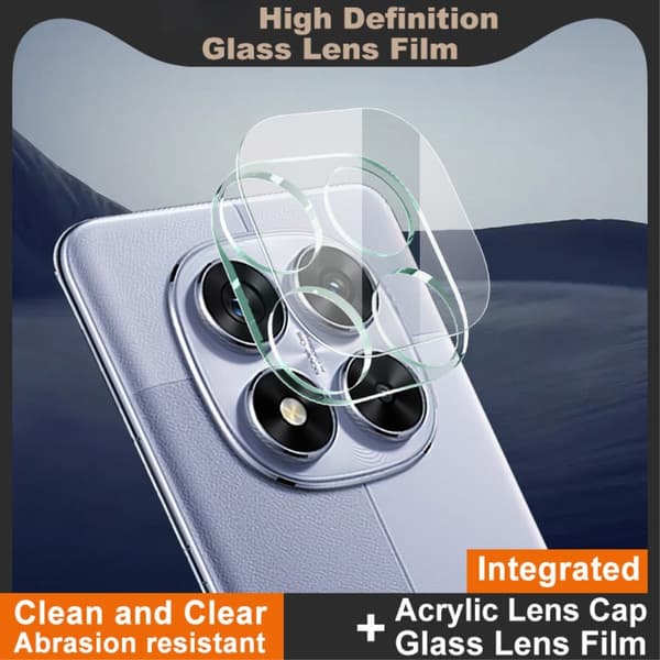 IMAK För Redmi Note 14 Pro 5G kamera linsskydd härdat glas linsfilm Transparent