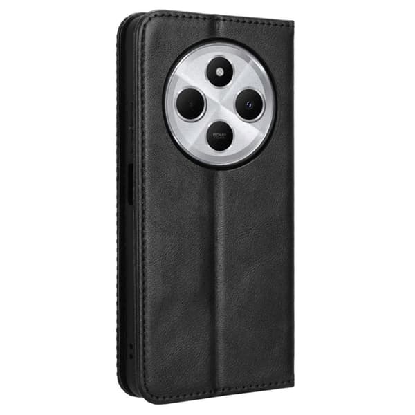 Til Xiaomi Redmi 14C Pung Stand Flip Telefonetui - Sort Black