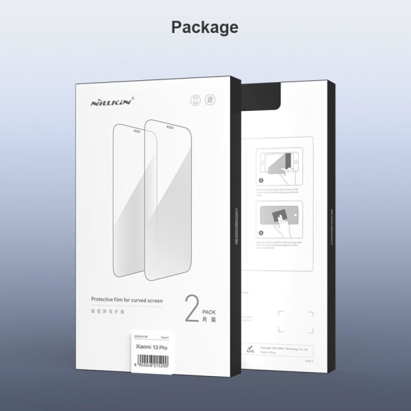 NILLKIN til Xiaomi 13 Pro buet fuld lim PMMA 2 stk Transparent