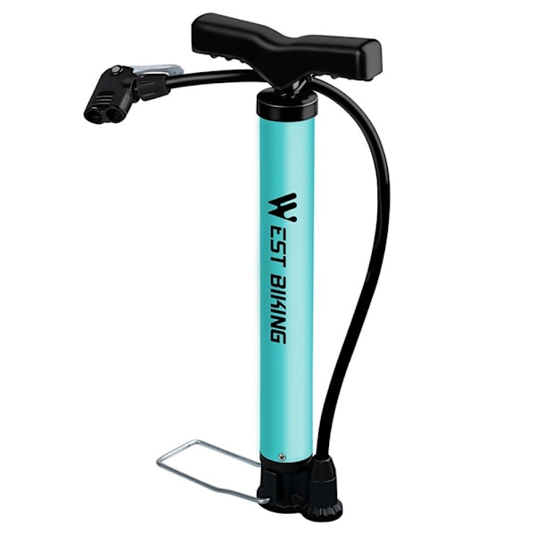 120PSI Sykkelpumpe Luftinflator Vei MTB Sykkel Dekk Blue one size