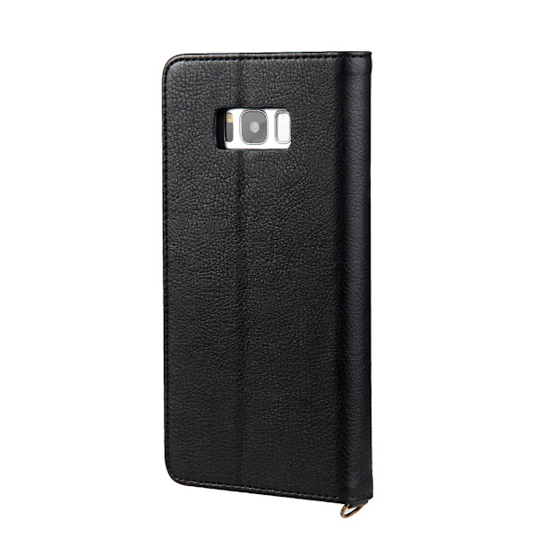 CMAI2 Litchi plånboksfodral Samsung Galaxy S8 Plus - Svart Black