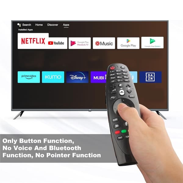 Fjärrkontroll Ersättning AN-MR600 För LG TV (Ej Röst, Ej Magic Remote) Svart