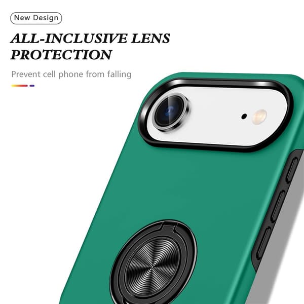 iPhone Air Hybrid-suojakuori sormirenkaalla Green