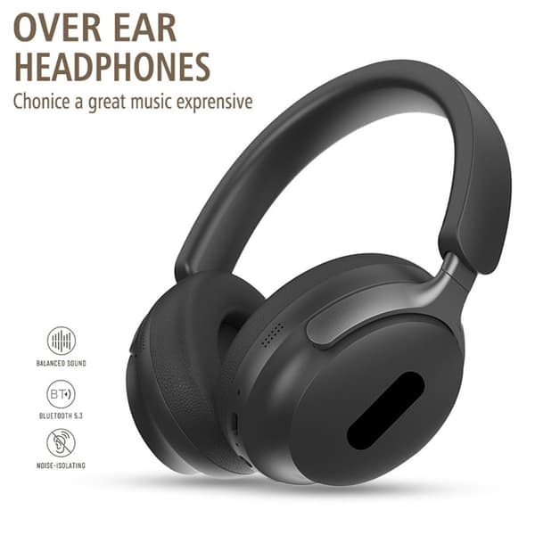 Trådløse on-ear-hovedtelefoner, trådløst Bluetooth-headset til mobil, pc og bærbar – Blå Blue