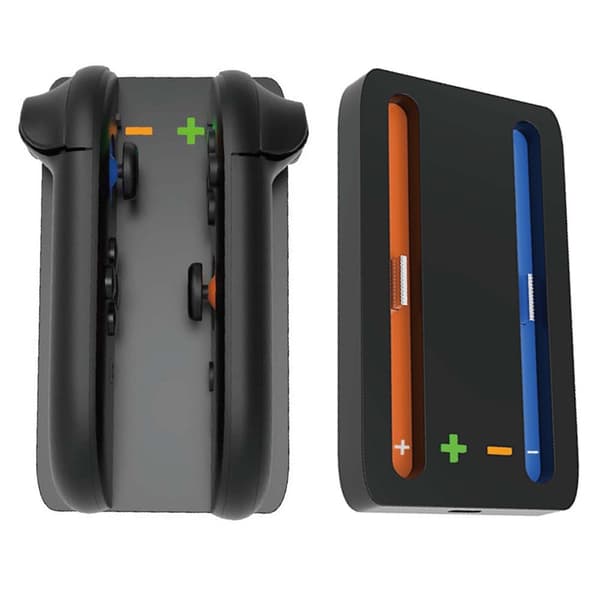 Kompatibel med Nintendo Switch 2 ladestasjon for Joy-Con, håndterer 2 spor Black