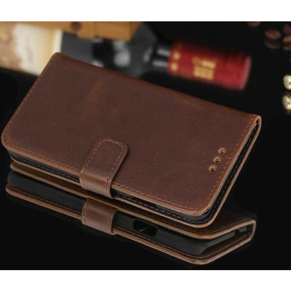 Samsung Galaxy Alpha Plånboksfodral / Fodral Brown