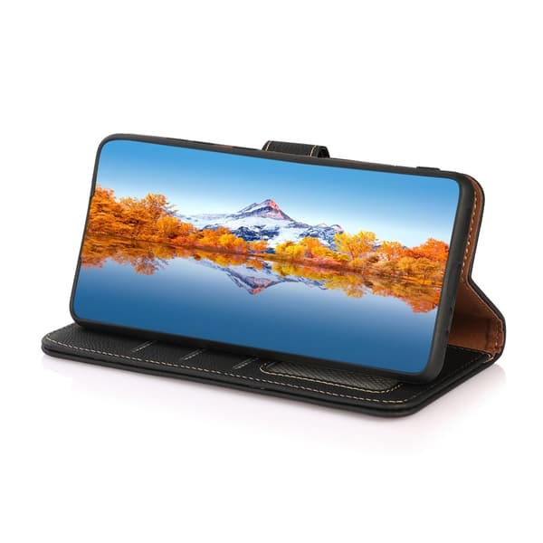 KHAZNEH Læder Pungcover til Sony Xperia 1 VIII Black