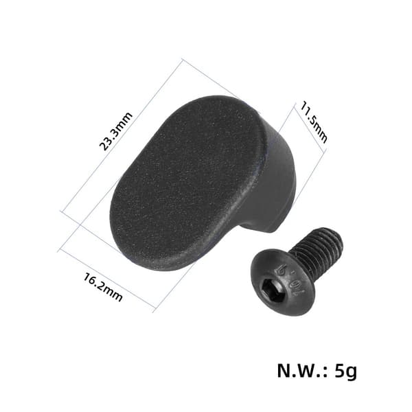 Til scooter Xiaomi 4 Pro / 4 Lite Bagskærm ABS hængekrog Black
