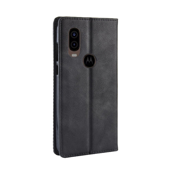 Motorola One Vision Plånboksfodral - Svart Svart