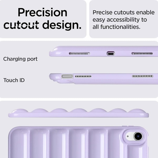 Til iPad 10.9 (2022) Candy Color TPU-cover Purple