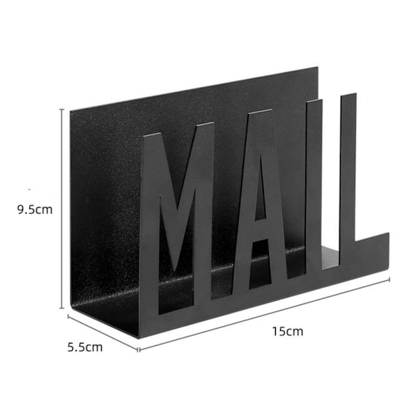 Oppbevaring Brev Post Oppbevaring Metall Postholdere Brev Sorterering Black