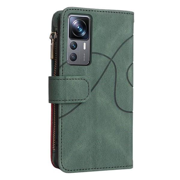 KT Multi-function Series-5 For Xiaomi 12T / 12T Pro Phone Case - Green Green