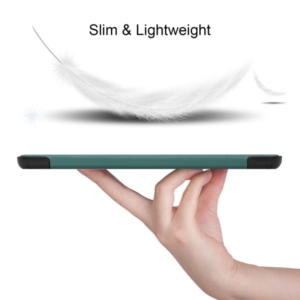 Kolmen taittotelineen älykotelo Samsung Galaxy Tab S9 FE Green