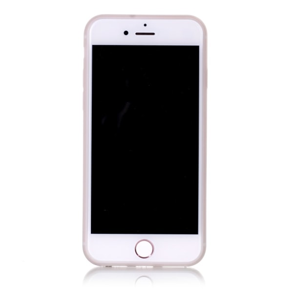 iPhone 7 / iPhone 8 -kuori Hehkuu pimeässä - Anchor Heart Stripe Purple