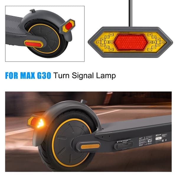 För Ninebot Max G30 Bakljus Blinkers LED Scooter Baklykta Röd