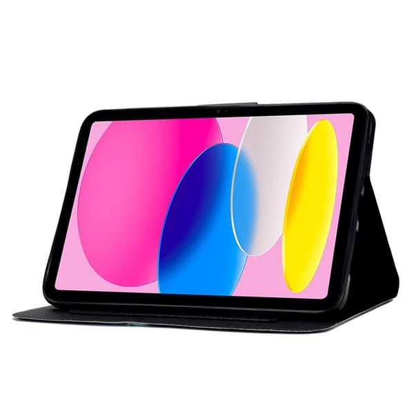 Apple iPad 10.9 2022 Sammenleggbart dekselkortholder - Katt White