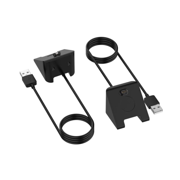 Laderstativ med smart kabel for Garmin Fenix 7 / 6 / 5 osv. Black