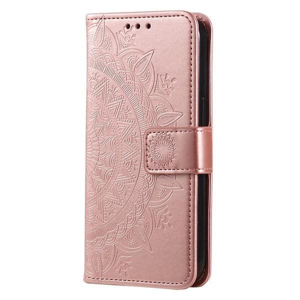 För Xiaomi Redmi A5 4G / Poco C71 4G Stativfodral Totem  Plånboksfodral  Rose Gold Rosa guld