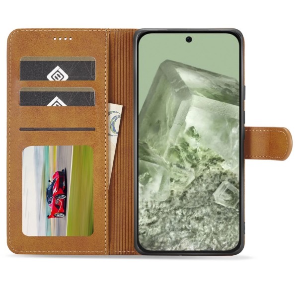 LC.IMEEKE Lompakkotelinekotelo Google Pixel 8a Brown