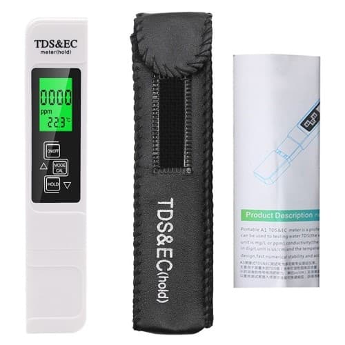 3 - i - 1 detektortest for vandkvalitet LCD TDS EC TEMP testpen Temperatur White