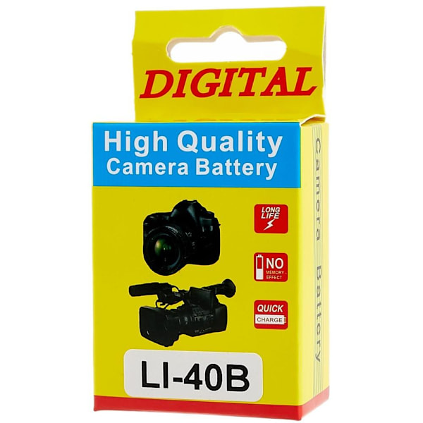LI-40B / 42B Batteri for Olympus FE20 / FE320 osv White