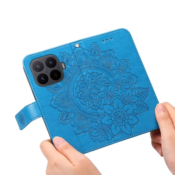 Til Xiaomi 17T Pungcover Mandala Blue