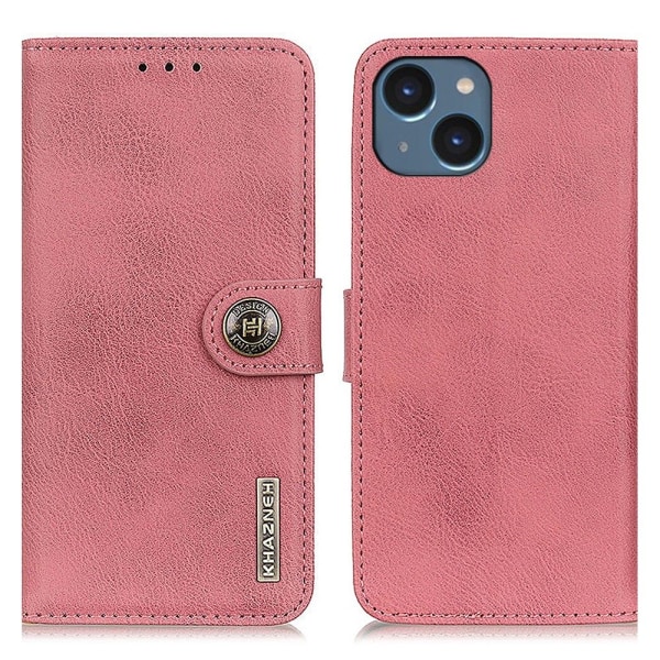 KHAZNEH iPhone 15 Plus Plånboksfodral - Rosa Rosa