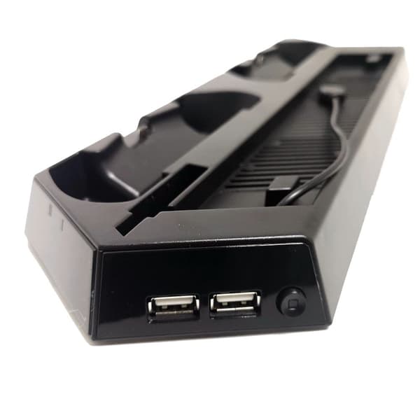 KJH Playstation 4 Slim Opladningsstandkøler Black
