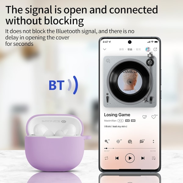För Xiaomi Redmi Buds 6 Lite Silikonfodral Anti-Scratch Skyddsfodral - Vit Vit