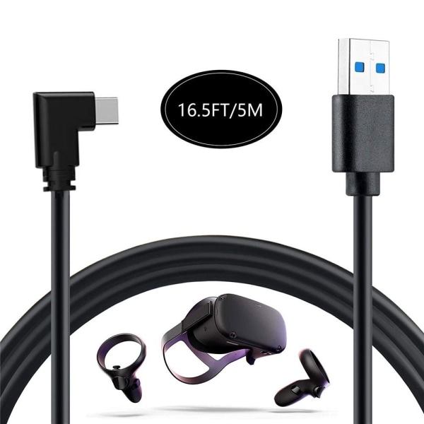 Oculus Quest VR Linkkabel USB3.0 til Type-C datakabel 5m Black