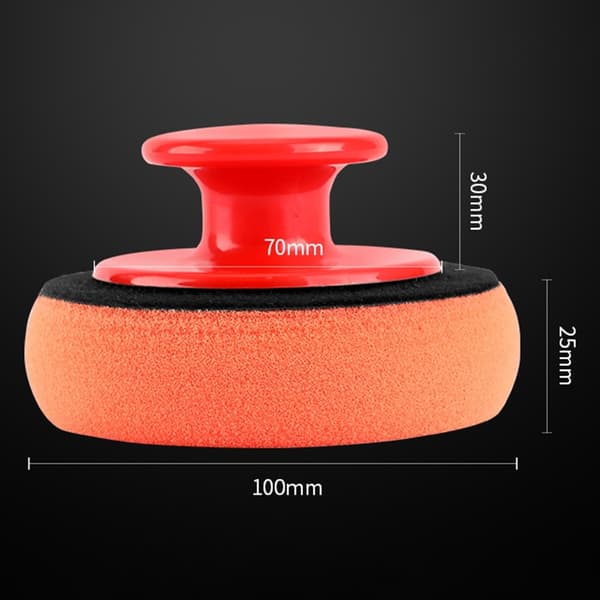 Car Wax Applicator Sponge Soft polering og rengøring af biler Orange