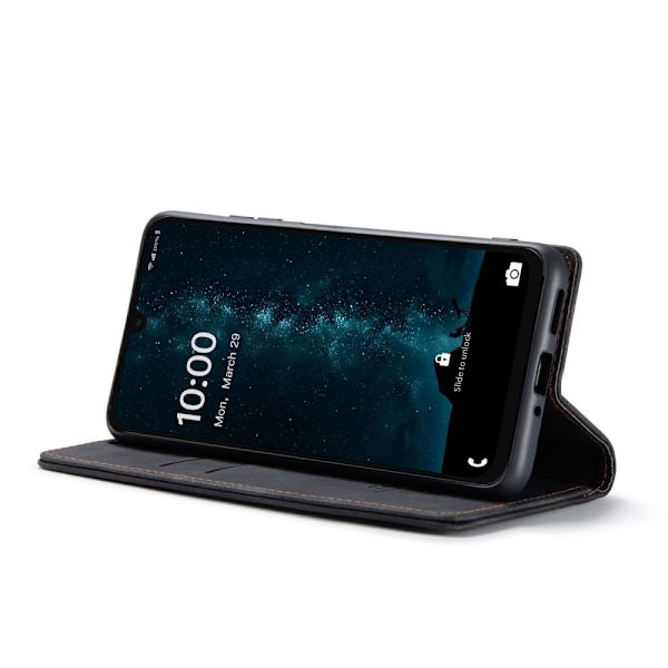 CASEME Retro Lompakkokotelo Samsung Galaxy A26 Black