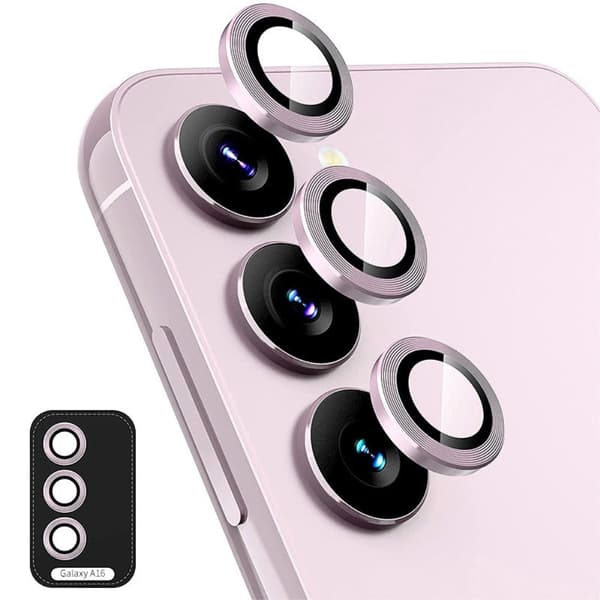 ENKAY Kamera Lins Skydd till Samsung Galaxy A16 - Rosa Rosa