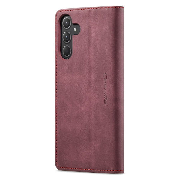 CASEME Retro Lompakkokotelo Samsung Galaxy A55 Red