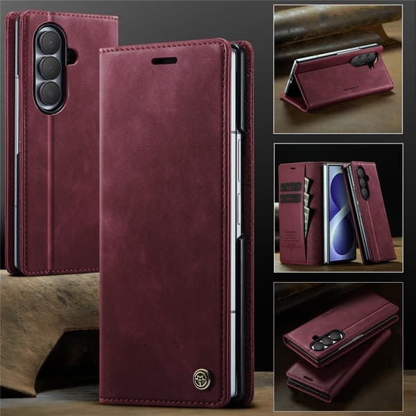 CASEME Puhelimen lompakkokotelo Samsung Galaxy Z Fold8 Ultra puhelimelle Red