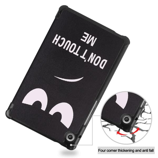 Slim Fit Cover Til Huawei MatePad T8 - Ikke rør Meg Black