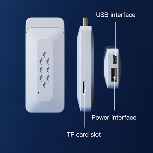Spillpinne 4K Dobbel 2.4G Trådløse Spillkontrollere med 128G 30000+ Spill for TV White