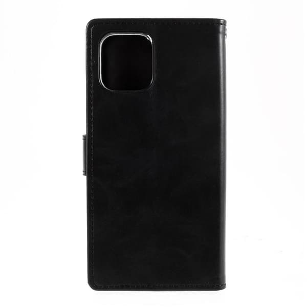MERCURY GOOSPERY Sininen Moon Lompakkokotelo iPhone 12 Pro Max Musta Black