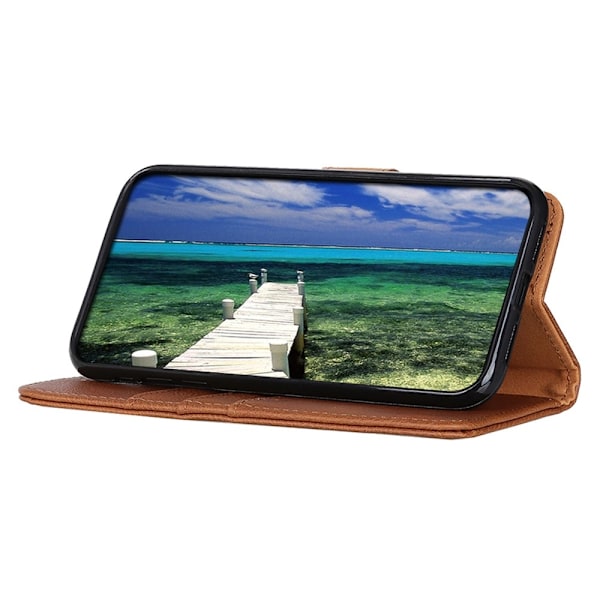 KHAZNEH tegnebogstaske til Motorola Moto G84 Brown