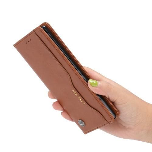 Samsung Galaxy S23 Ultra Pung Stand til Telefon Flippetui Cover - Sort Black