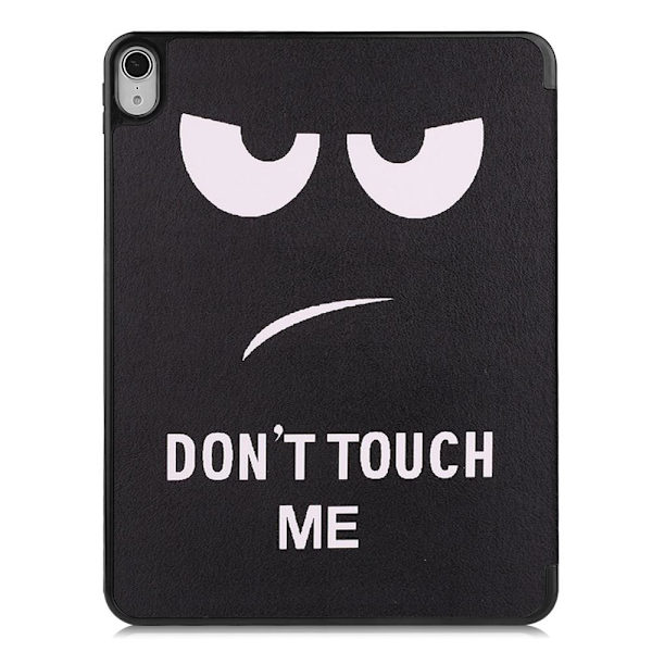 Apple iPad Air (2020) (2022) Slim fit tri-fold fodral - Don't Touch Me Svart