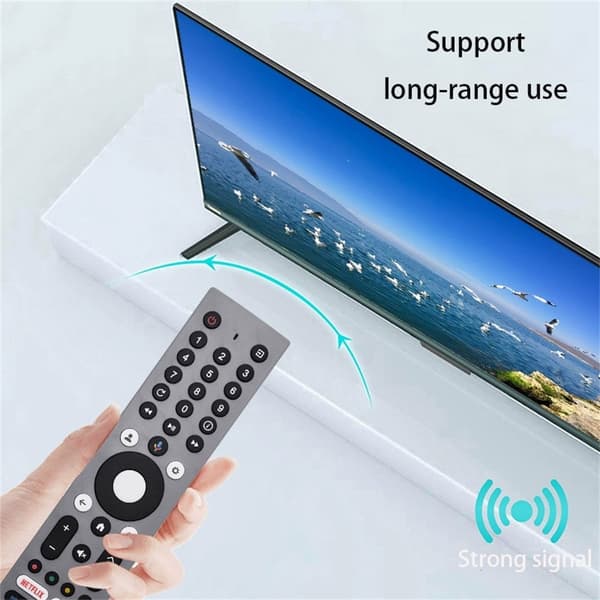 Fjärrkontroll Ersättning för RM-C3295 För JVC TV Röst aktiverad grå