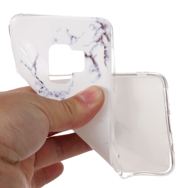 MTK Samsung Galaxy S9 SM-G960 TPU Marmor - Hvit Marmor