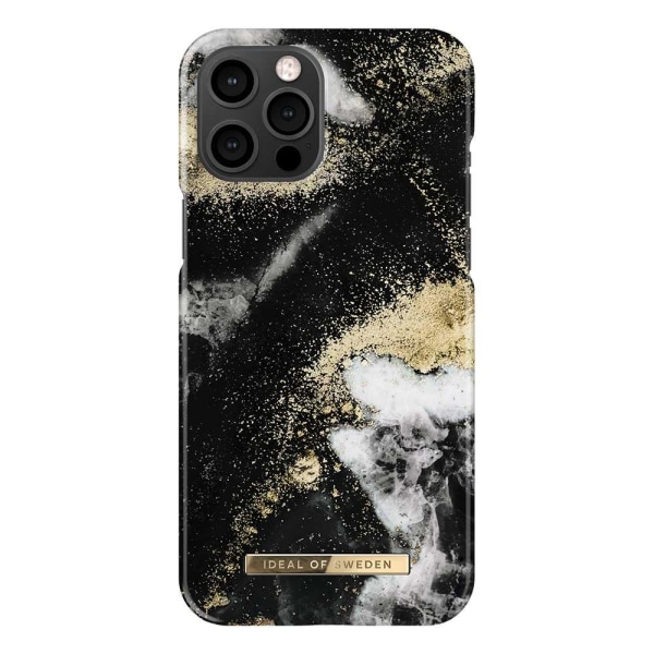 iDeal Of Sweden iPhone 12 Pro Max skal - Musta Galaxy Marble Black