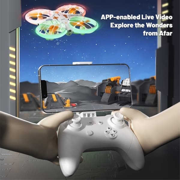 X38 DC-135 Helikopter Drone Kamera Luftfoto Quadcopter 2 batterier White