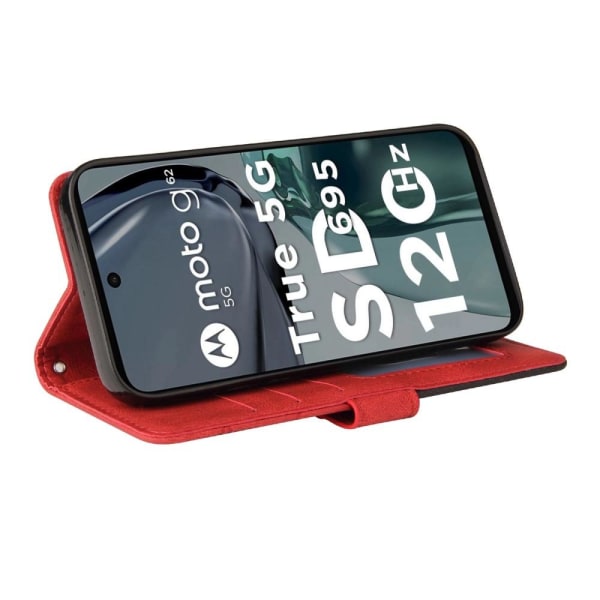 For Motorola Moto G62 KT Series-1 To-fargets Red