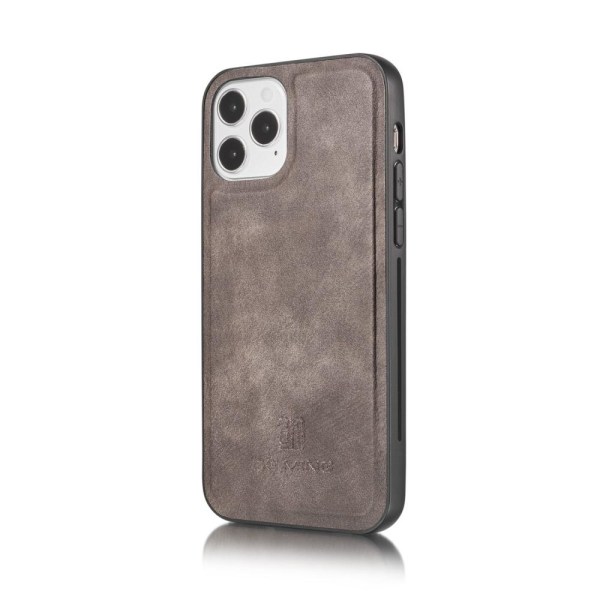DG.MING til iPhone 12/12 Pro stilfuld tegnebog taske - grå Grey