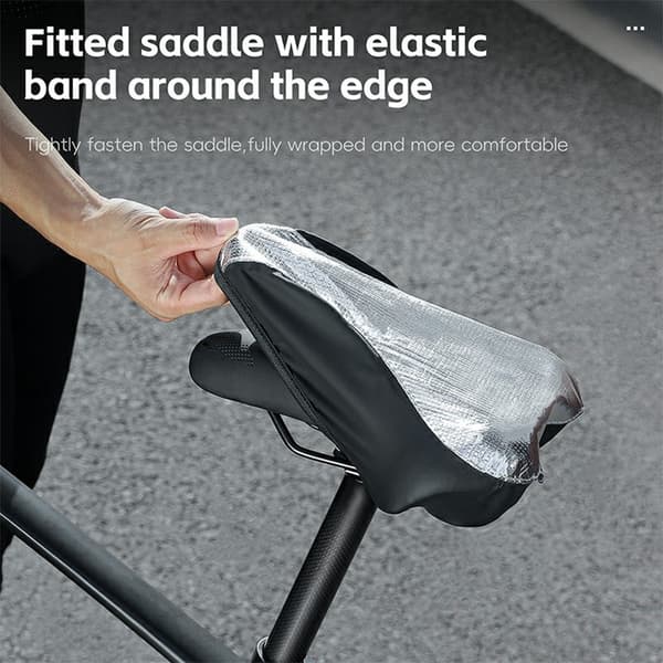 WEST BIKING Cykelsits Vattentätt solskydd Cykelsadel Regnskydd Sadel Sadelskydd Silver