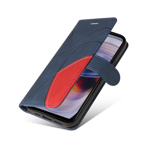 Til Motorola Moto G55 KT-serie-1 dobbeltfarve Blue