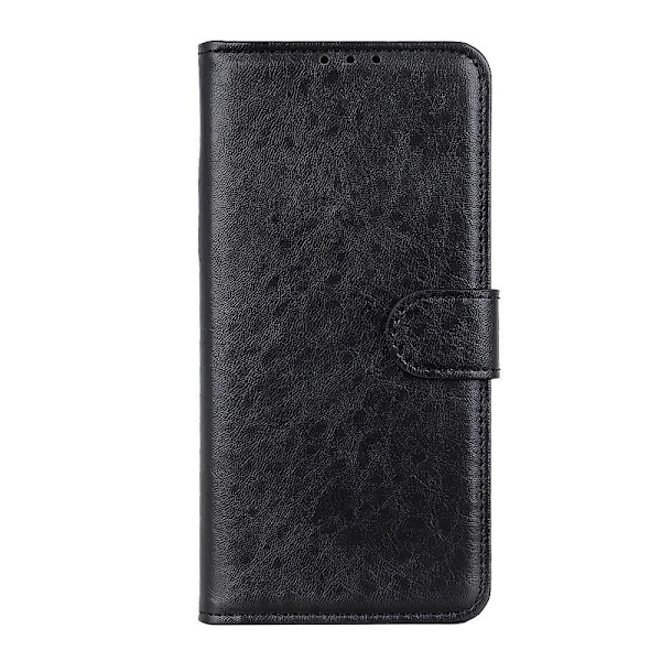 Crazy Horse Pung Standetui til Samsung Galaxy A21s - Sort Black